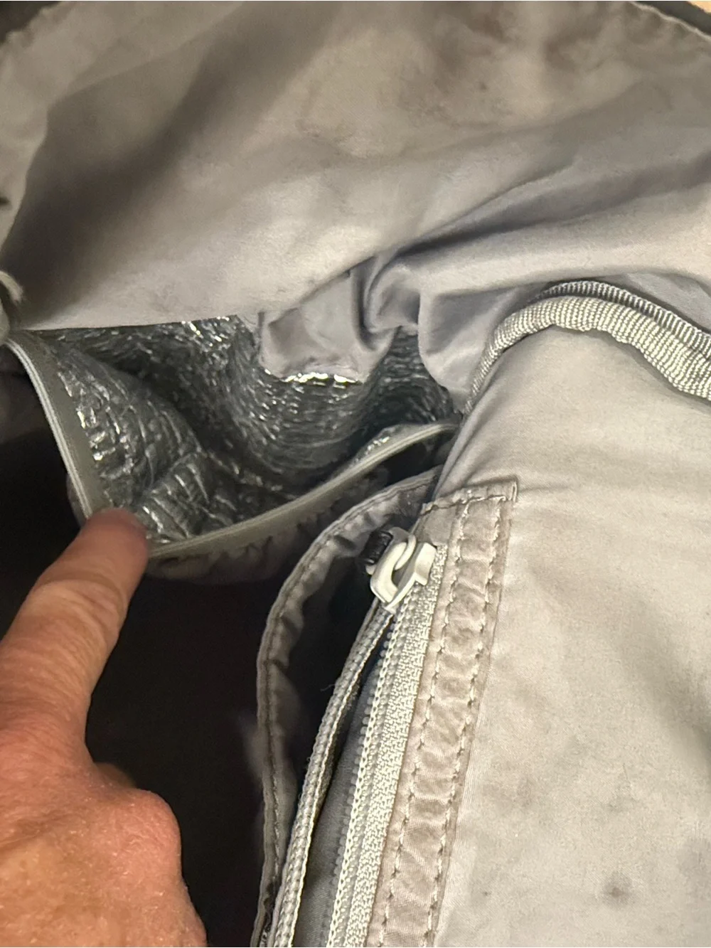 Black freshly picked diaper bag